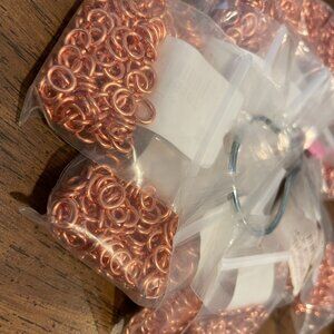 One Gross (144 Pieces) 7mm Open Oval Genuine Copper Jump Rings - Very Secure